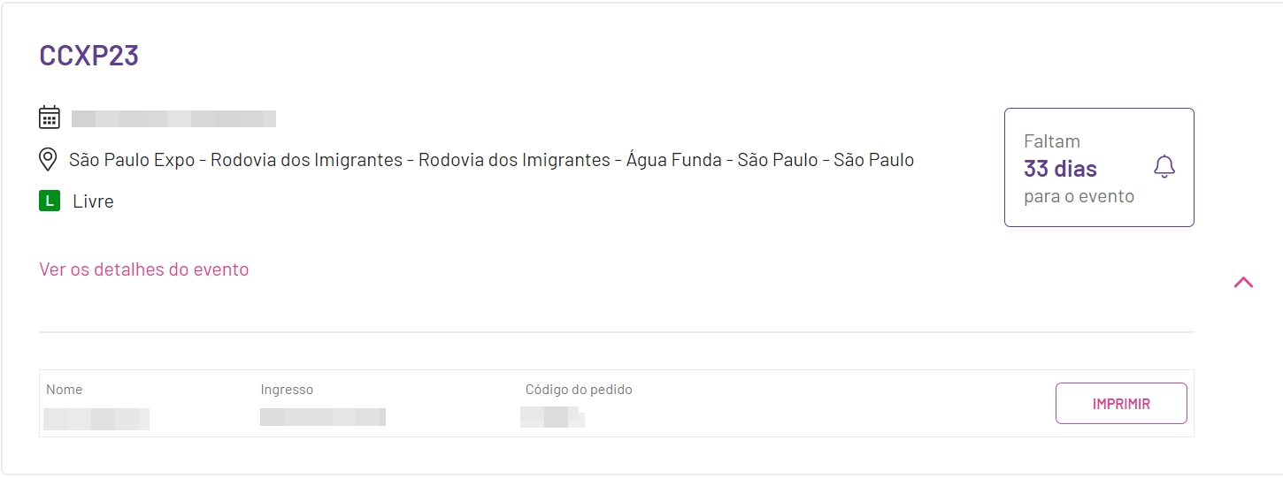 Recebi um código de cortesia, como resgatar o ingresso? – Tudo